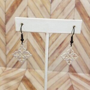 Fancy Diamond Dangling Earrings - White
